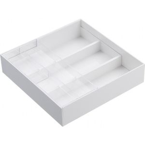 Yamazaki Extendable cutlery tray with slide - Tower - white - Wit
