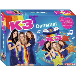 K3 Dansmat - met Fragmenten van 4 K3 Liedjes - 2 Leuke Spelvarianten