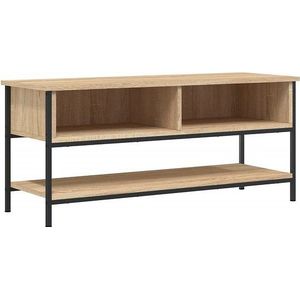 vidaXL - Tv-meubel - 100x35x45 - cm - bewerkt - hout - sonoma - eikenkleurig