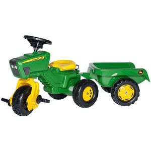 Rolly Toys Rolly MiniTrac John Deere Driewieler - Traptractor met Aanhanger