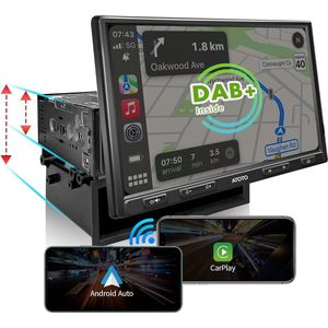 ATOTO F7 - Autoradio - Android Auto en CarPlay-aansluiting - Mirrorlink - Bluetooth - HD-camera-ingang