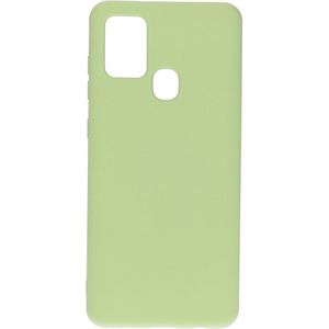 Mobiparts Silicone Cover Samsung Galaxy A21s (2020) Pistache Green