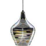 Beliani SANGONE - Hanglamp - Zilver - Glas