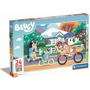 Puzzel Bluey Clementoni SuperColor Maxi 24 Onderdelen (Kinderen, 24 stukjes)