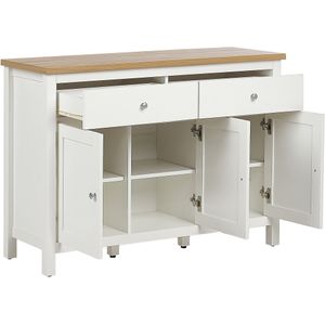 Beliani ATOCA  - Sideboard - Lichthout/Wit - MDF