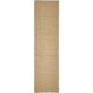 vidaXL - Vloerkleed - 80x300 - cm - natuurlijk - sisal