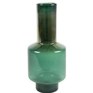 Ter Steege Vaas Glas-Mondgeblazen Groen D 23 cm H 54 cm