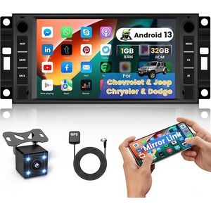 Hikity - Android Autoradio - Jeep - 7 Inch Scherm met Navigatie