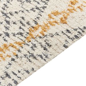 KADAPA - Laagpolig vloerkleed - Beige - 160 x 230 cm - Katoen