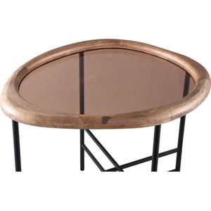 PTMD Neelix Natural Rubberwood Organic Coffeetable S