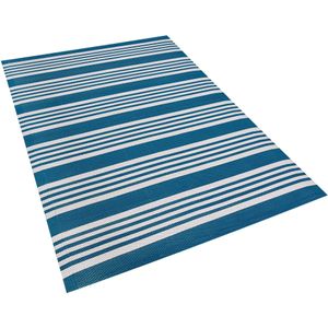 Beliani ELURU - Outdoor kleed - Blauw - 120 x 180 cm - Polypropyleen
