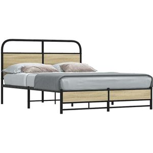 Bedframe zonder matras bewerkt hout sonoma eikenkleur 140x190cm