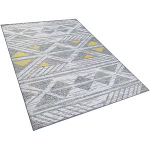 KARGI - Laagpolig vloerkleed - Grijs - 160 x 230 cm - Polyester