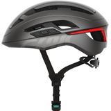 CRNK Angler Alpha Bluetooth Fietshelm - LED verlichting – Lichtgewicht – 340 gram – Magnetische sluiting - Maat M - Kleur Metallic Black