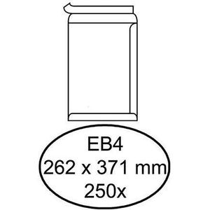 250 Witte zelfklevende akte enveloppen EB4 262 x 371 mm