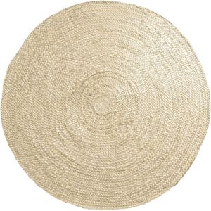 Vloerkleed Jute Rond Bleached ø200 cm