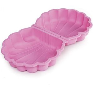 Paradiso toys Zandbak met deksel Schelp 87 x 78 x 18 cm roze