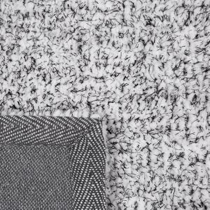 DEMRE - Shaggy vloerkleed - Grijs gemêleerd - 80 x 150 cm - Polyester