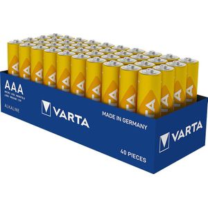Varta Batterij Alkaline, Micro, AAA, LR03, 1.5V Longlife, Lade (40 stuks)