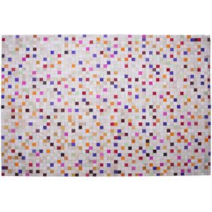 ADVAN - Vloerkleed - Multicolor - 140 x 200 cm - Koeienhuid leer