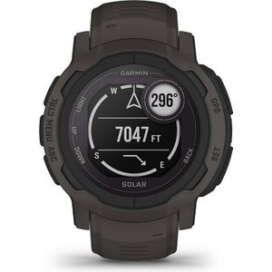 Garmin Instinct 2 Solar - Sporthorloge met GPS - Smartwatch voor heren - Zon Oplaadbaar - 45mm - Graphite