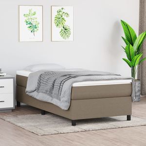 VidaXL Boxspringframe Stof Taupe 90x200 cm