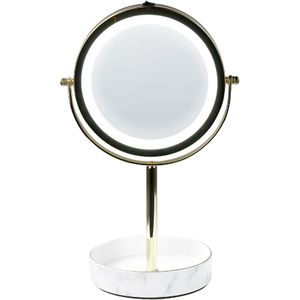 Beliani SAVOIE - Make-up spiegel - Goud/Wit - IJzer