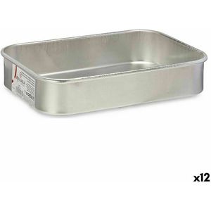 Braadslede Ø 18 cm Zilverkleurig Aluminium (12 Stuks)