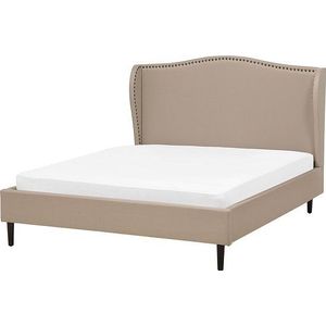 Beliani COLMAR - Bed - Beige - 140 x 200 cm - Polyester