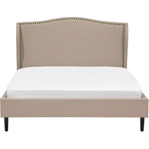 Beliani COLMAR - Bed - Beige - 140 x 200 cm - Polyester
