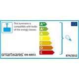 Smartwares IDE-60011 Hanglamp – Beton - Rond – Ø 6 cm – Max. 152 cm