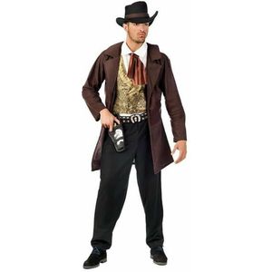 Kostuums voor Volwassenen Limit Costumes cowboy 4 Onderdelen Bruin Maat S