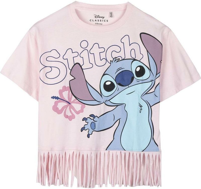 T-Shirt met Korte Mouwen voor kinderen Stitch Blauw Maat 6 Jaar