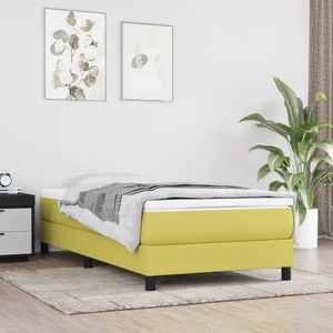 vidaXL-Boxspringframe-stof-groen-90x190-cm