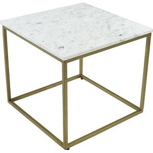 Kick Bijzettafel Marble - Wit