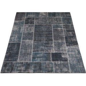 Veer Carpets Karpet Mijnen Grijs/Blauw 160 x 230 cm
