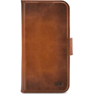 Senza Desire Leather Wallet Apple iPhone 13 Pro Burned Cognac