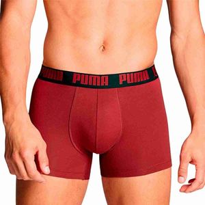 Heren Boxer Shorts Puma burgundy  Rood Maat