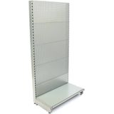Stellingwand 1 meter breed (vrijstaand) 240x8x3 cm, voetdiepte 37/16cm