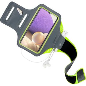 Mobiparts Comfort Fit Sport Armband Samsung Galaxy A32(2021)  5G Neon Green