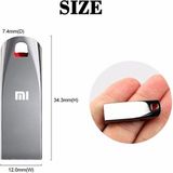 Originele Xiaomi Metal Usb 2Tb 3.0 Flash Drives - Hoge Snelheid Pendrive - Usb Drive - Draagbare Ssd Memoria - Usb TYPE-C - donkergrijs