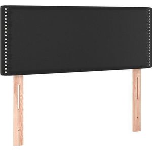 VidaXL Hoofdbord 80x5x78/88 cm Kunstleer Zwart