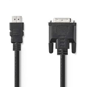 HDMI - DVI-kabel | HDMI-connector - DVI-D 24+1-pins male | 5,0 m | Zwart Nedis