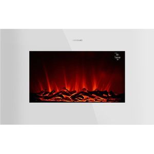 Cecotec Elektrische open haard ReadyWarm 3590 Flames Connected Wit. 35" met een maximum vermogen van 2000 W, Besturing via wif