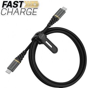 OtterBox Nylon Braided Charge/Sync Cable USB-C to USB-C 1m Black