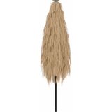 vidaXL - Parasol - met - stalen - paal - 388x388x248 - cm - bruin