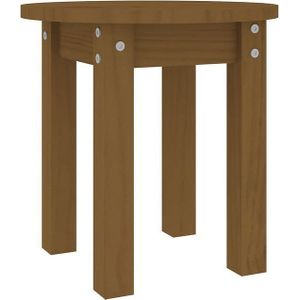 VidaXL Salontafel Ø 35x35 cm Massief Grenenhout - Honingbruin