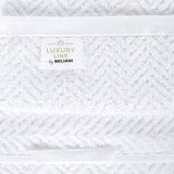Beliani MITIARO - Handdoek set van 2 - Wit - Katoen