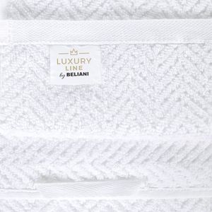 Beliani MITIARO - Handdoek set van 2 - Wit - Katoen