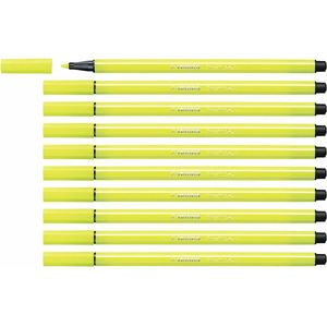 Markeerstiften Stabilo Pen 68 Fluorescerend Geel (10 Onderdelen)